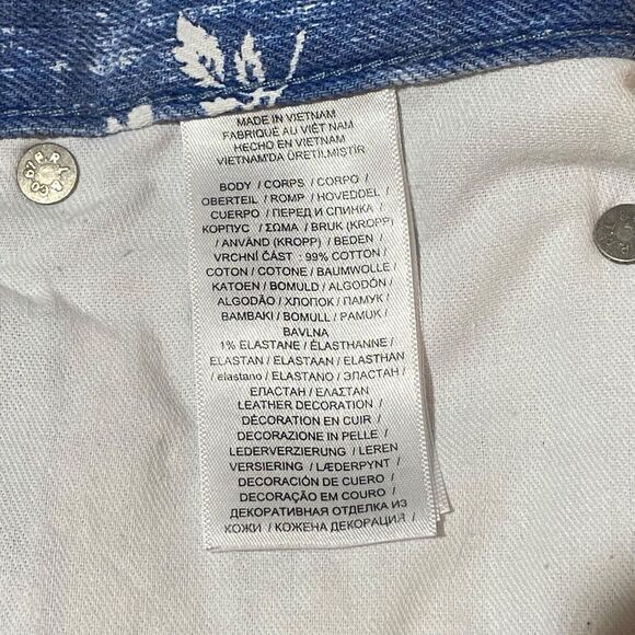 POLO RALPH LAUREN Women's Blue Callen High Rise Slim Jeans Size 27 Button Fly - Picture 9 of 10